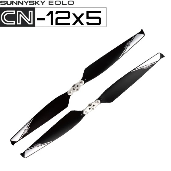 Hot Sales Sunnysky High Efficient Foldable Propellers 12*5 Inch 2 Pcs/pairs Install for Rc Airplane Quadcopter Hexacopter
